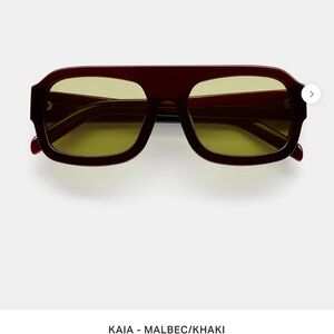 VEHLA Kaia Malbec Khaki Sunglasses